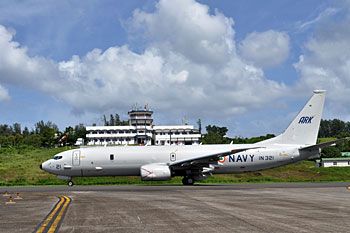 Navy P8I at INS Utkrosh